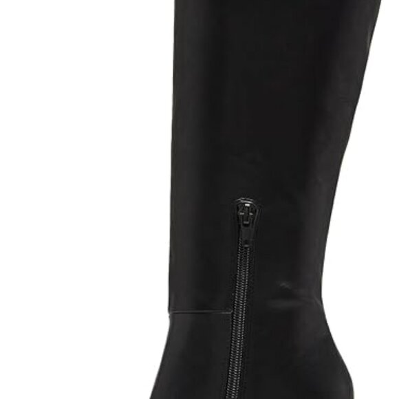 Madden Girl Tall Heeled Black Boots - Picture 2 of 5